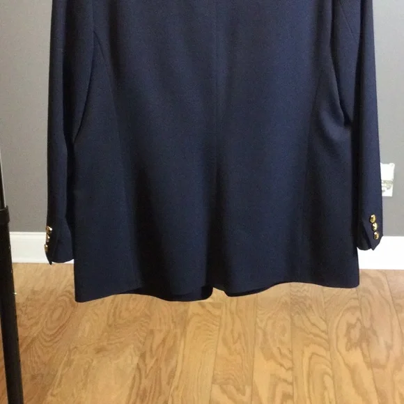 14 Austin Reed navy blue wool one button blazer - Picture 8 of 16